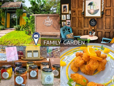 Station 1 FAMILY GARDEN 
ร้านคาเฟ่ที่ล้อมรอบด้วย "พื้นที่สีเขียว" 