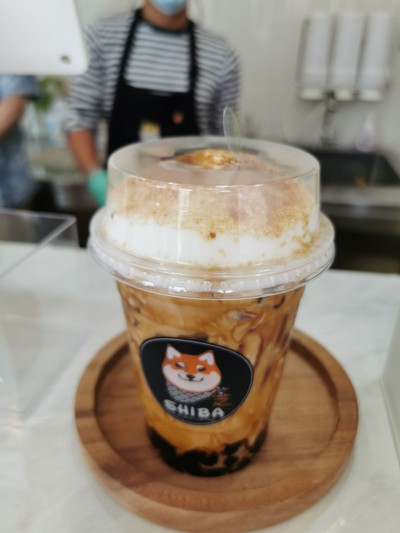 ชานมไข่มุกพ่นไฟ