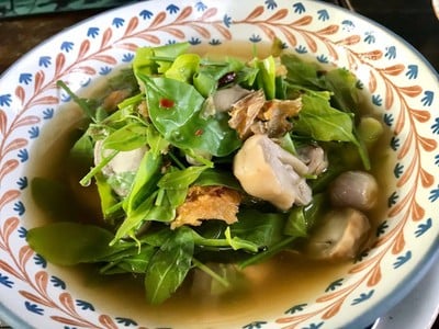 แกงผักหวานปลาช่อนย่าง