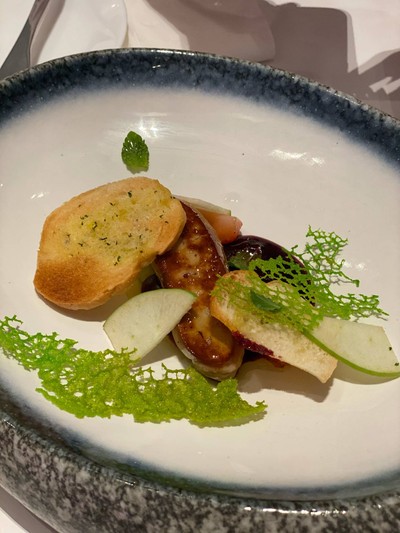 Foie gras with BitterSmith berry sauce