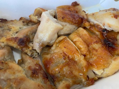สะโพกไก่ย่างเกลือ