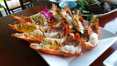 กุ้งใหญ่เผา