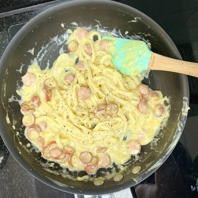 วิธีทำ อุด้งคาโบนาร่า