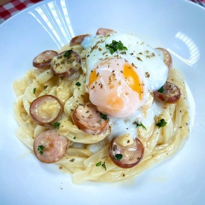 วิธีทำ อุด้งคาโบนาร่า