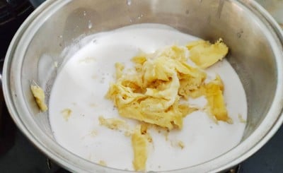 วิธีทำ ข้าวเหนียวทุเรียน วิธีทำ ข้าวเหนียวทุเรียน