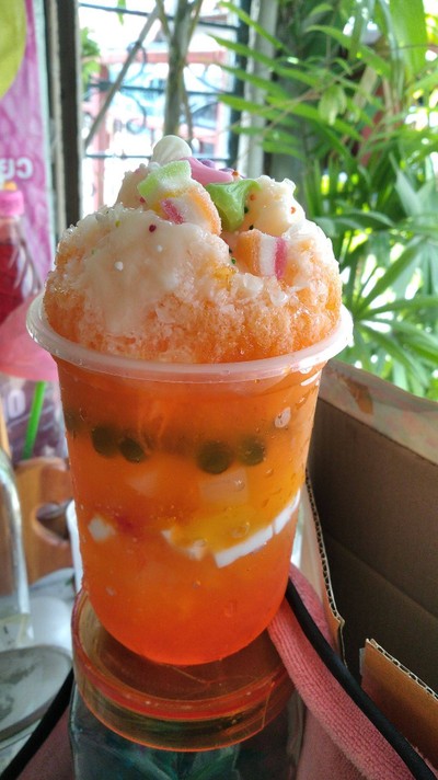 น้ำแข็งใส น้ำส้ม