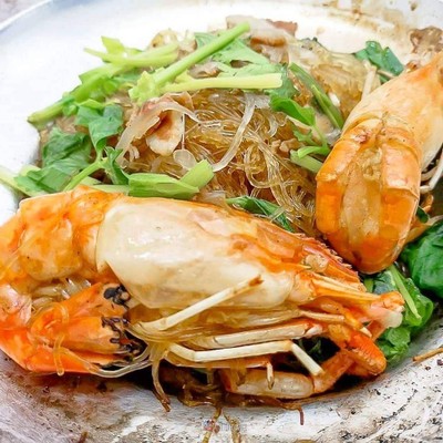 กุ้งอบวุ้นเส้น