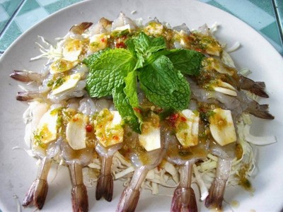 กุ้งแช่น้ำปลา