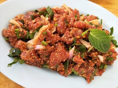 เมนูของร้าน ลาบซอดแจ้ง อุดรธานี