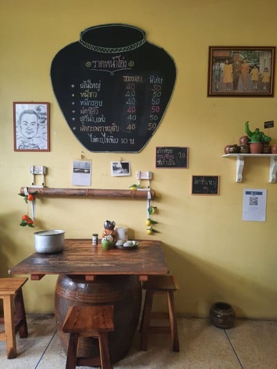 ป้ายราคาหรือสมุดเมนู