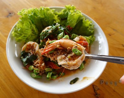 กุ้งผัดกะปิ