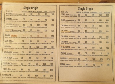 ป้ายราคาหรือสมุดเมนู