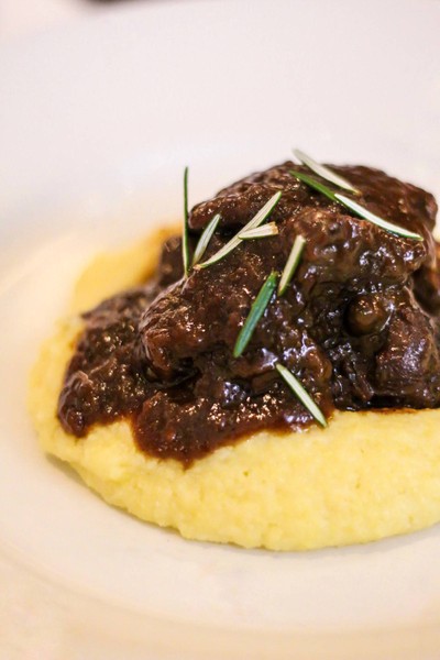 Slow Cooked Beef with Polenta