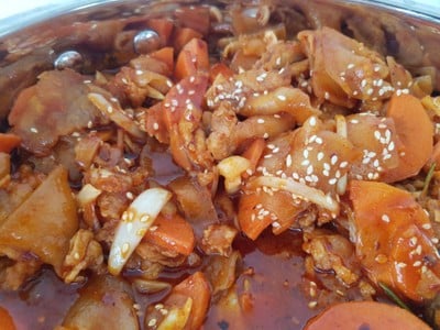 หมูผัดซอสเกาหลี