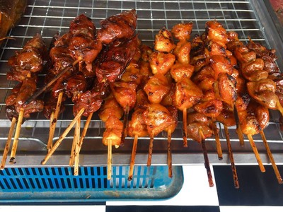เครื่องในไก่ย่าง