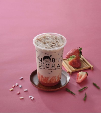 ชานมสตรอเบอร์รี่