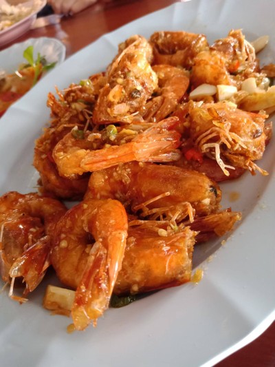 กุ้งผัดพริกเกลือ