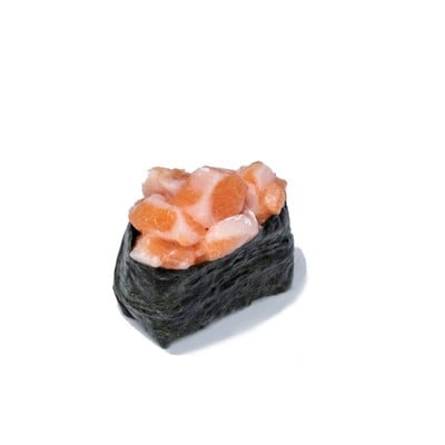 ซูชิแซลมอนสับเบิร์นไฟซอสหวาน