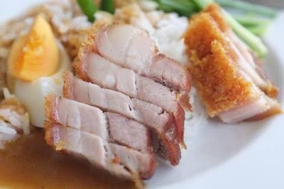 ข้าวมันหมูกรอบ