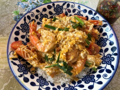 ข้าวไข่ข้น กุ้ง