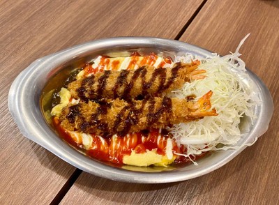 Omelette Shrimp Curry Rice