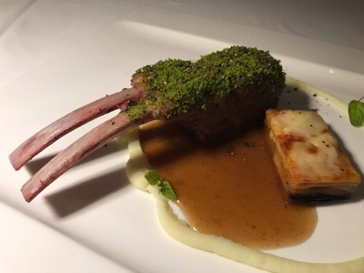 Oven roast lamb rack