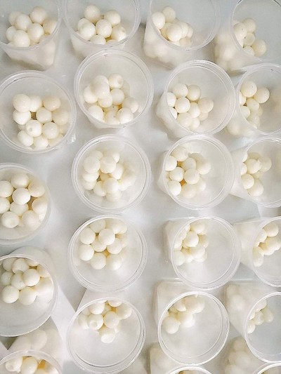 พุดดิ้งไข่มุกนมสด