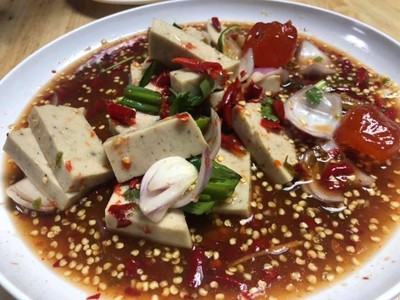 ยำหมุยอ+ไข่แดง