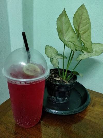 น้ำแดงมะนาวโซดา