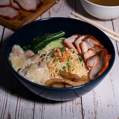 เฮียชัยบะหมี่ฮ่องกง สาย2 麵條食品(หมูอบเตาถ่าน) พุทธมณฑลสาย2