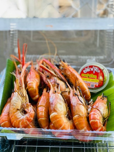กุ้งย่าง 30-35 ตัวโล