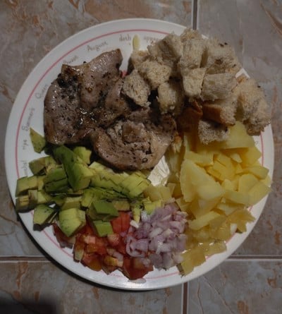 Parchment Baked Pork with Avocado