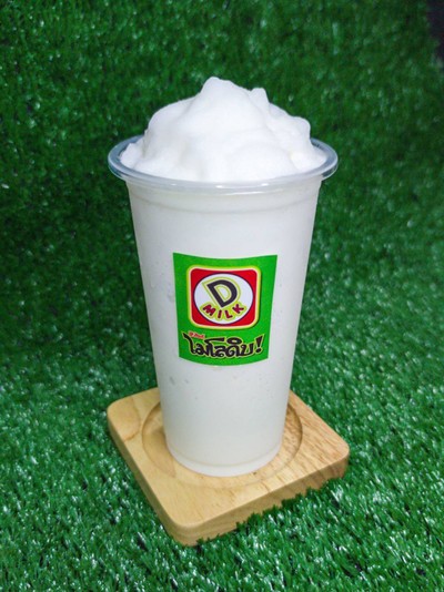 นมล้วนๆปั่นไม่มีน้ำแข็ง