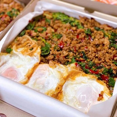 เสือเสวย กะเพราโบราณ (หม้อเบ้อเร่อ กะเพราโบราณ เก่า) เสือเสวย กะเพราโบราณ (หม้อเบ้อเร่อ กะเพราโบราณ เก่า)