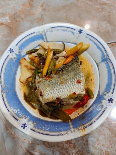 วิธีทำ ต้มยำปลากระพงน้ำข้น