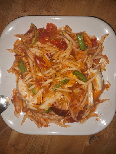 ตำข้าวโพดไข่เค็ม