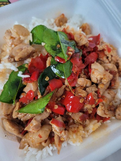 ผัดขี้เมาไก่
