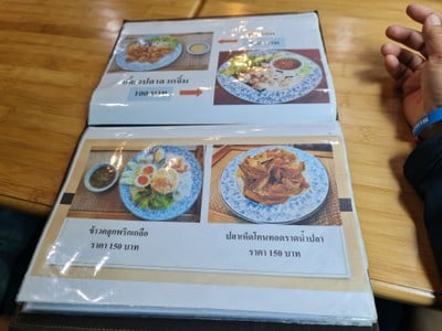 ป้ายราคาหรือสมุดเมนู