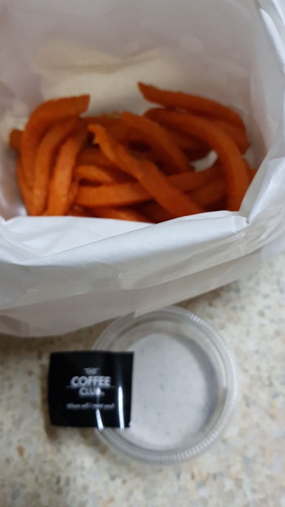 มันหวานทอด+ซอสเห็ดทรัฟเฟิล