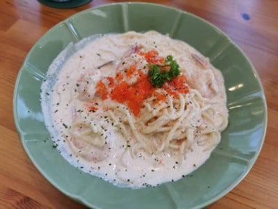 ครีมไวท์ซอสกุ้งไข่กุ้ง