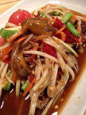 ตำปูปลาร้าหอยดอง