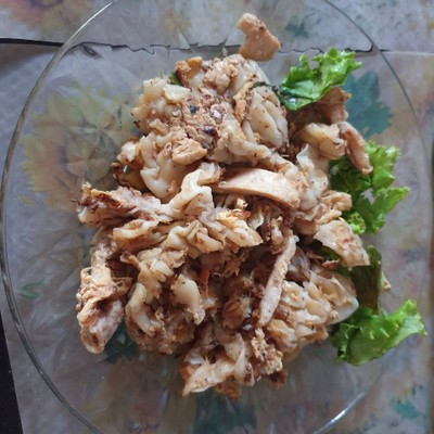 คั่วไก่เครื่องในหมู