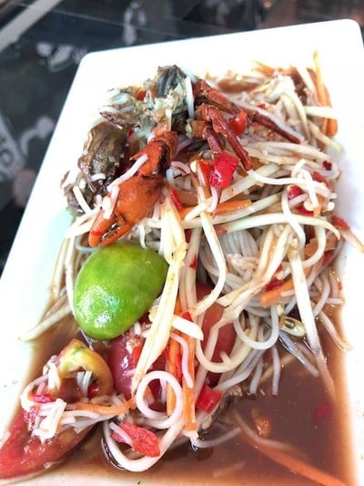 เมนูของร้าน ส้มตำ คุณเอก