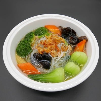 วุ้นเส้นผักรวมอบหม้อดิน