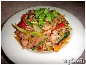 ผัดพริกหมู