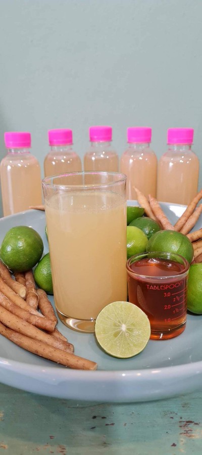 โปร5ขวดน้ำกระชายน้ำผึ้งมะนาวแท้100% 250ml