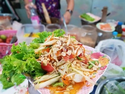 เมนูของร้าน ส้มตำเจ๊อ้อย จุฬา 20