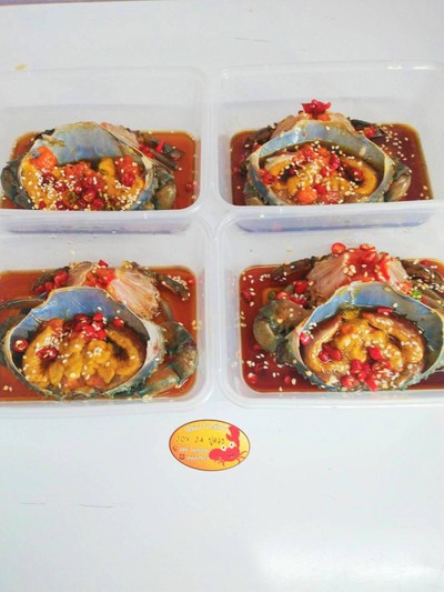 ปูไข่ดองซอส เกาหลี  (L 1 ตัว)