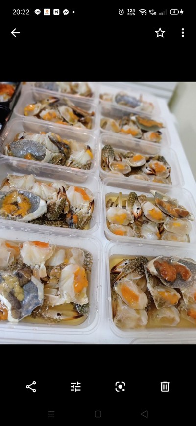 ปูม้าดอง น้ำปลากวน ( 2-3 ตัว)