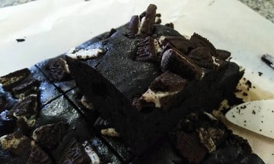 Cookie & Cream Brownies   ❌sugar | บราวนี่คุกกี้แอนด์ครีม ❌น้ำตาล